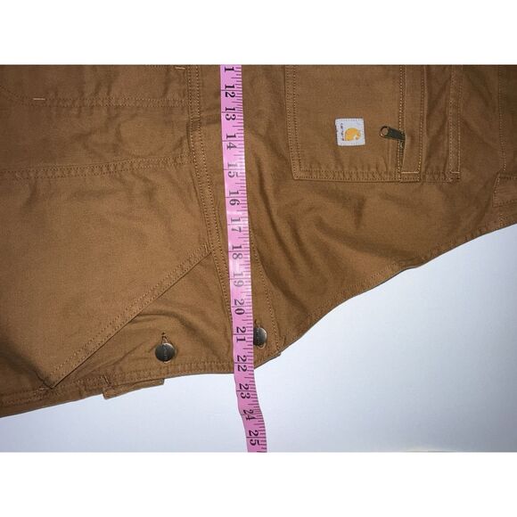 Carhartt Women Relaxed Fit Shortalls One-Piece Canvas Overall Shorts XL 16-18 - Picture 11 of 16